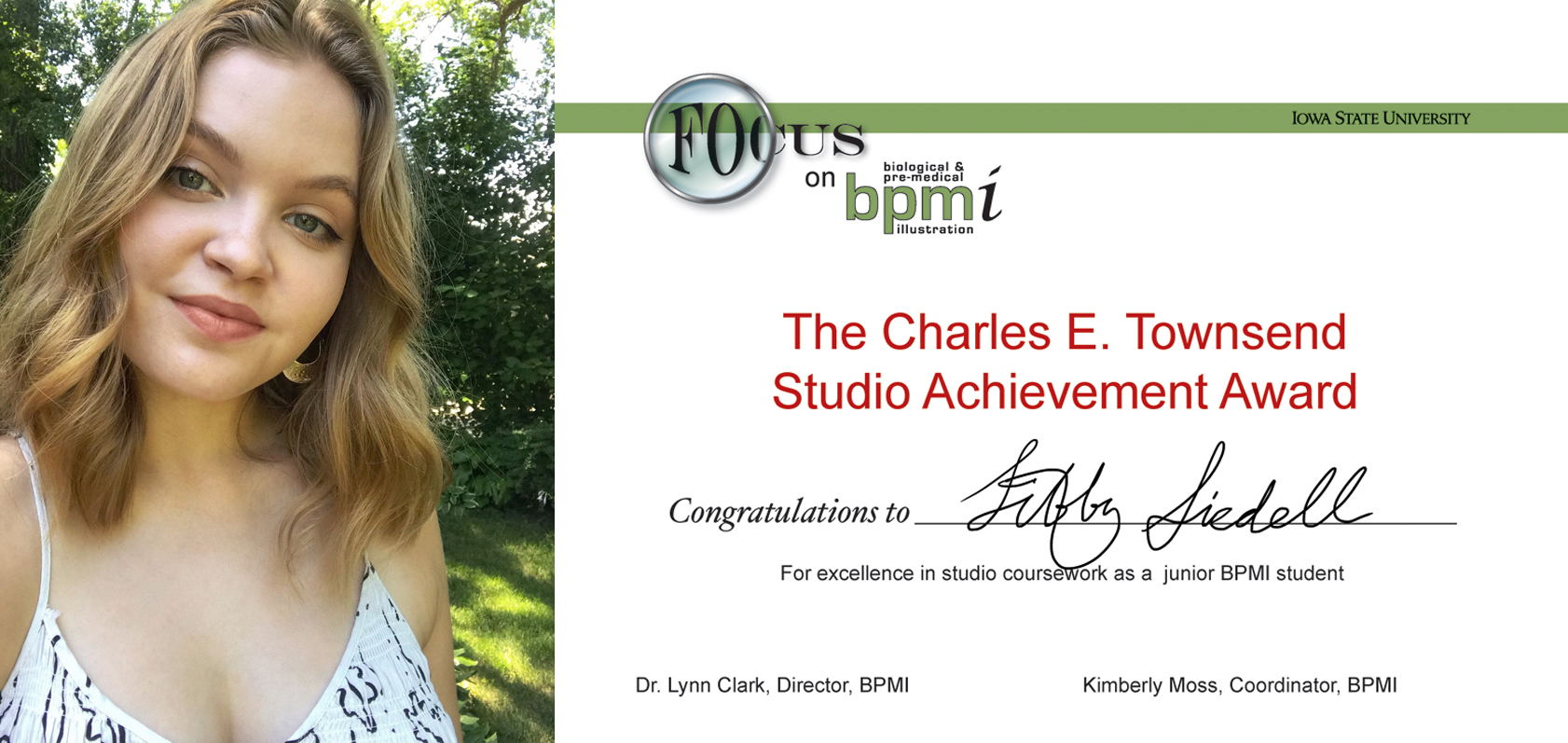 Charles E Townsend Studio Achievement Award - Libby Siedell