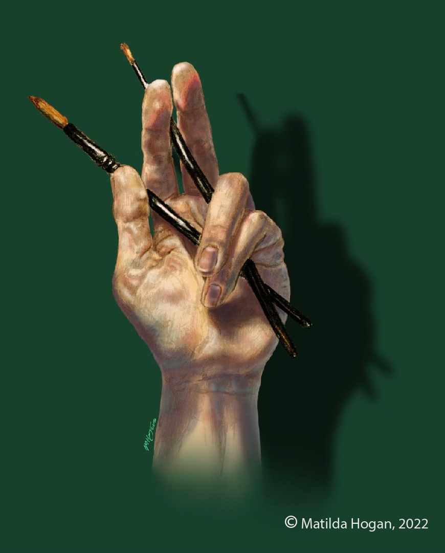 Hand rendering - matilda Hogan